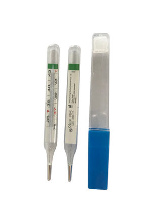 Kundenspezifische Unterstützung Quecksilberfreie klinische Glasthermometer mit Galliumlegierung