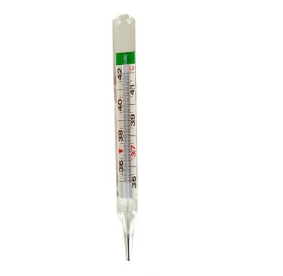 Kundenspezifische Unterstützung Quecksilberfreie Mund-Armpit Glasthermometer für die Gesundheitsüberwachung