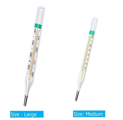 Klinischer Armlehntyp Quecksilberfreier Thermometer mit Glas