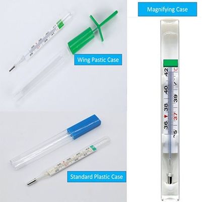 Klinischer Armlehntyp Quecksilberfreier Thermometer mit Glas