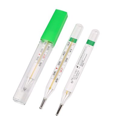 Genaues medizinisches Achselhöhlenthermometer Customized OEM Quecksilberfreies Glas