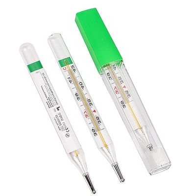 Genaues medizinisches Achselhöhlenthermometer Customized OEM Quecksilberfreies Glas
