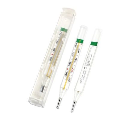Genaues medizinisches Achselhöhlenthermometer Customized OEM Quecksilberfreies Glas