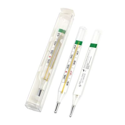 Kundenspezifische Unterstützung Doppelskala Gallium Quecksilberfreie Glasthermometer
