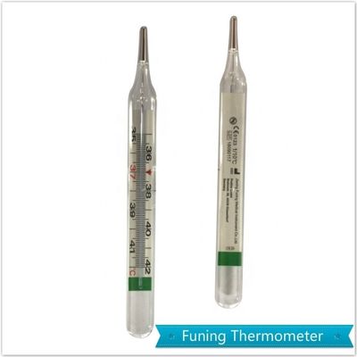 Quecksilberfreie Mundthermometer aus kundenspezifischem Stützglas mit CE-Zertifizierung