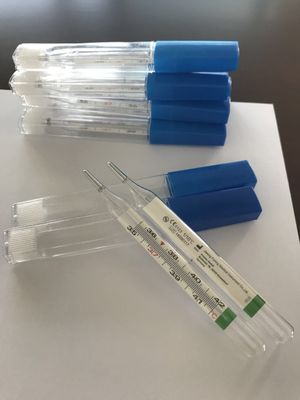 Zusammengestellte Unterstützung für Kinder/Erwachsene Glas Quecksilberfreie Thermometer Celsius Fahrenheit