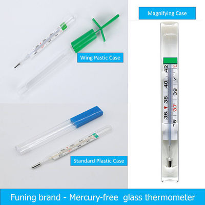 Glasthermometer mit CE-Zulassung hohe Genauigkeit 41°C 0,1°C und 0,15°C wasserdicht