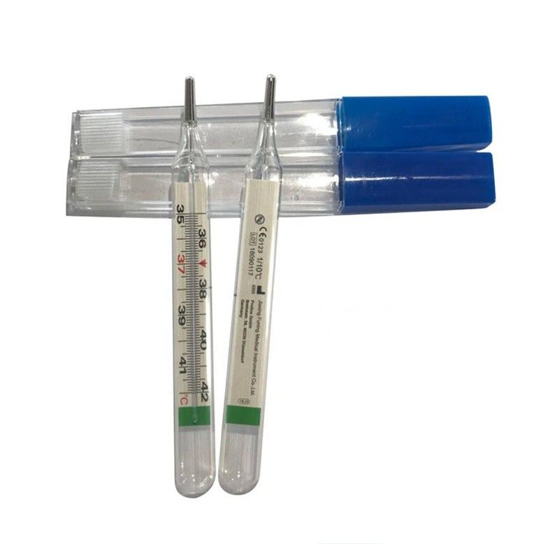 Klinischer Armlehntyp Quecksilberfreier Thermometer mit Glas